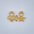 Herraje Familia 1.05gr / 1 1/4 in / Oro Amarillo 18K $