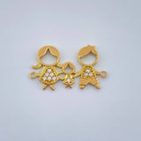 Herraje Familia 1.05gr / 1 1/4 in / Oro Amarillo 18K $