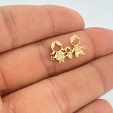 Herraje Familia 1.05gr / 1 1/4 in / Oro Amarillo 18K $