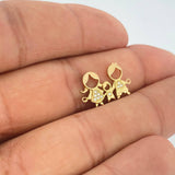 Herraje Familia 1.15gr / 1 in / Oro Amarillo 18K $