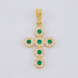 Pendant Dense Cross 1.55 g / 1 in Yellow Gold 18K