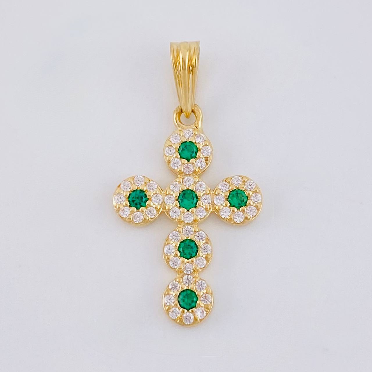 Pendant Dense Cross 1.6 g / 1 in Yellow Gold 18K