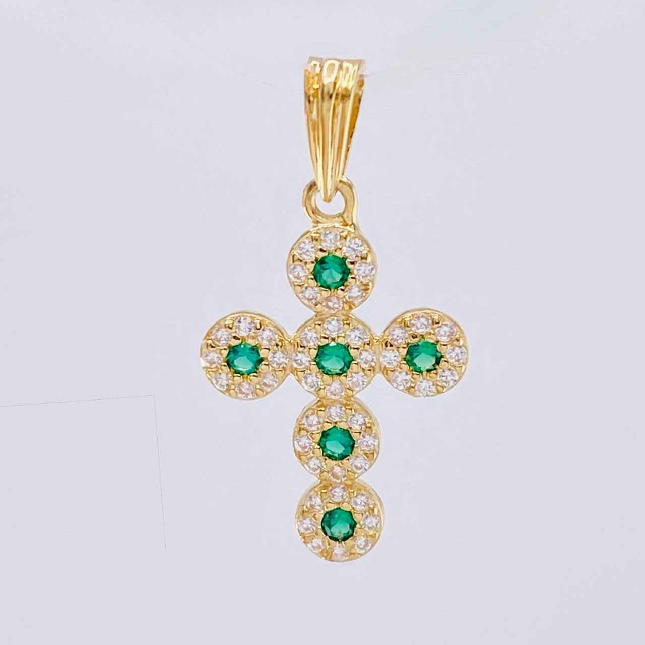 Pendant Dense Cross 1.65 g / 1 in 18K Yellow Gold