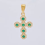 Pendant Dense Cross 1.6 g / 1 in Yellow Gold 18K