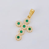 Pendant Dense Cross 1.65 g / 1 in 18K Yellow Gold