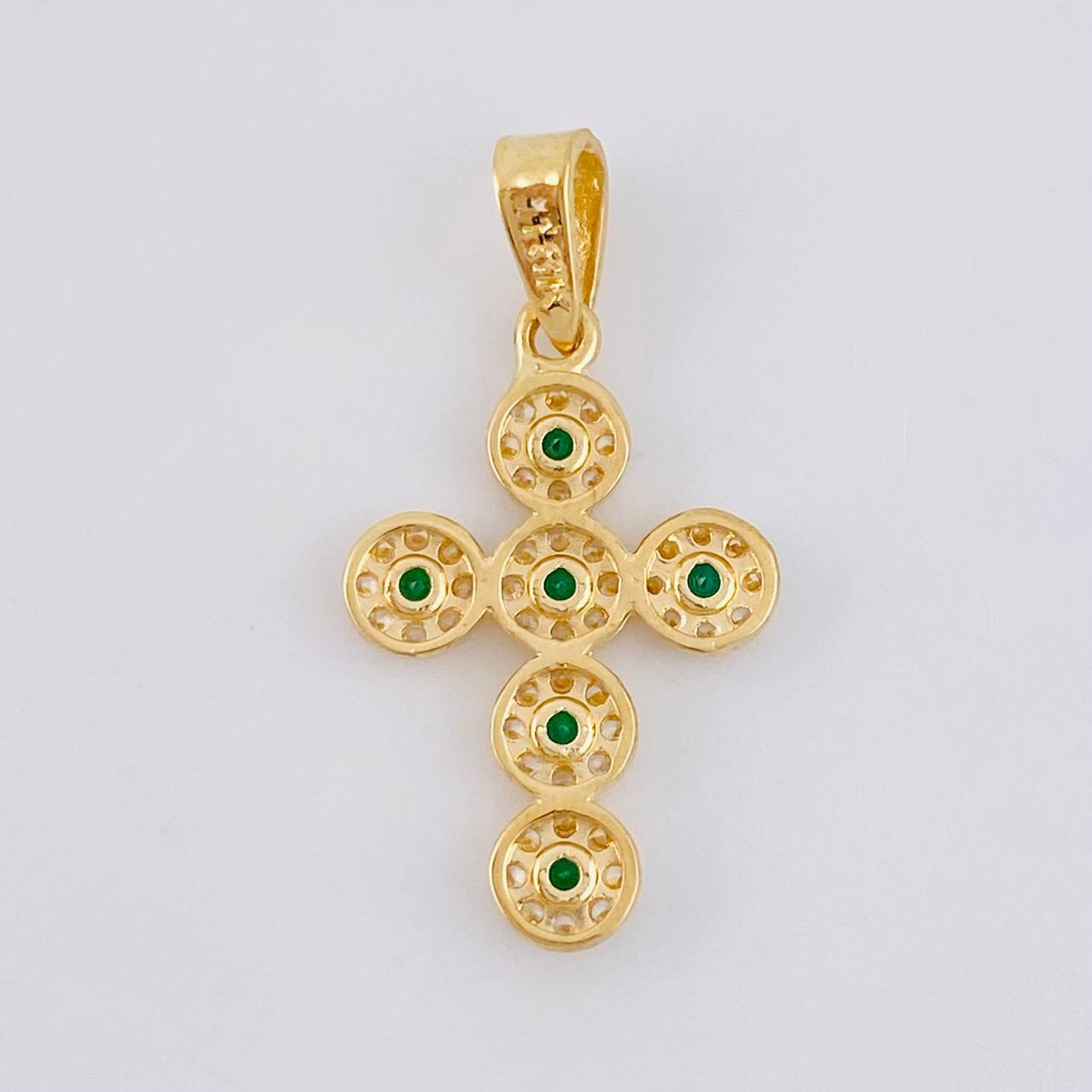 Pendant Dense Cross 1.55 g / 1 in Yellow Gold 18K
