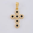 Pendant Dense Cross 1.5 g / 1 in 18K Yellow Gold