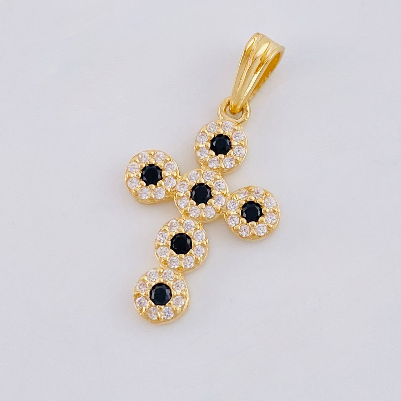 Pendant Dense Cross 1.6 g / 1 in Yellow Gold 18K