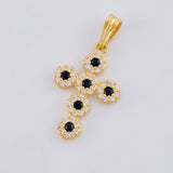 Pendant Dense Cross 1.5 g / 1 in 18K Yellow Gold