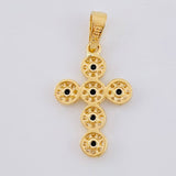 Pendant Dense Cross 1.6 g / 1 in Yellow Gold 18K