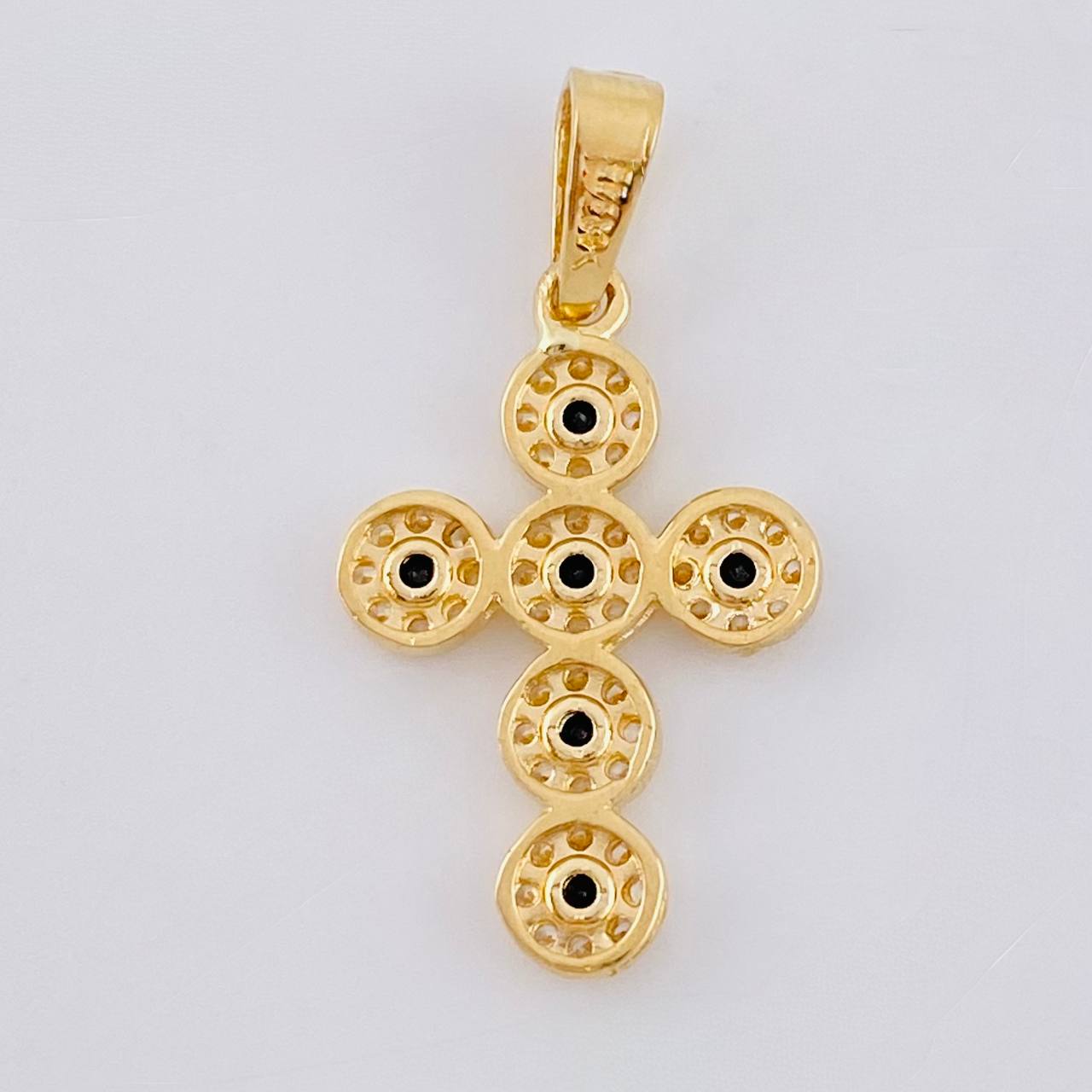 Pendant Dense Cross 1.5 g / 1 in 18K Yellow Gold