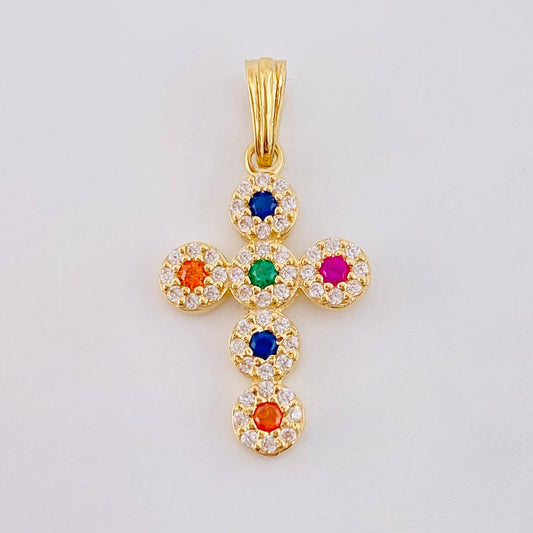 Dije Cruz Tupida 1.5 g / 2.5 cm Oro Amarillo 18K