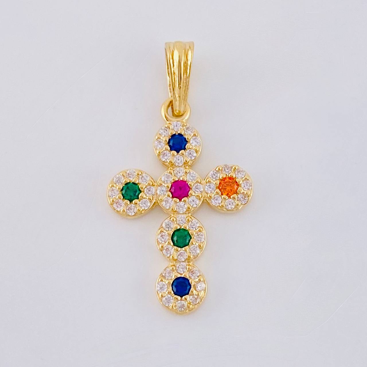 Pendant Dense Cross 1.65 g / 2.5 cm Yellow Gold 18K