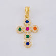 Pendant Dense Cross 1.65 g / 2.5 cm Yellow Gold 18K
