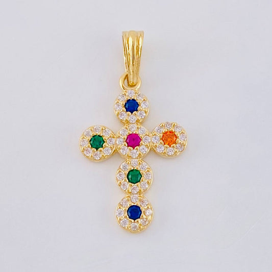 Dije Cruz Tupida 1.65 g / 2.5 cm Oro Amarillo 18K