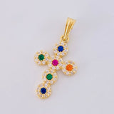 Pendant Dense Cross 1.65 g / 2.5 cm Yellow Gold 18K