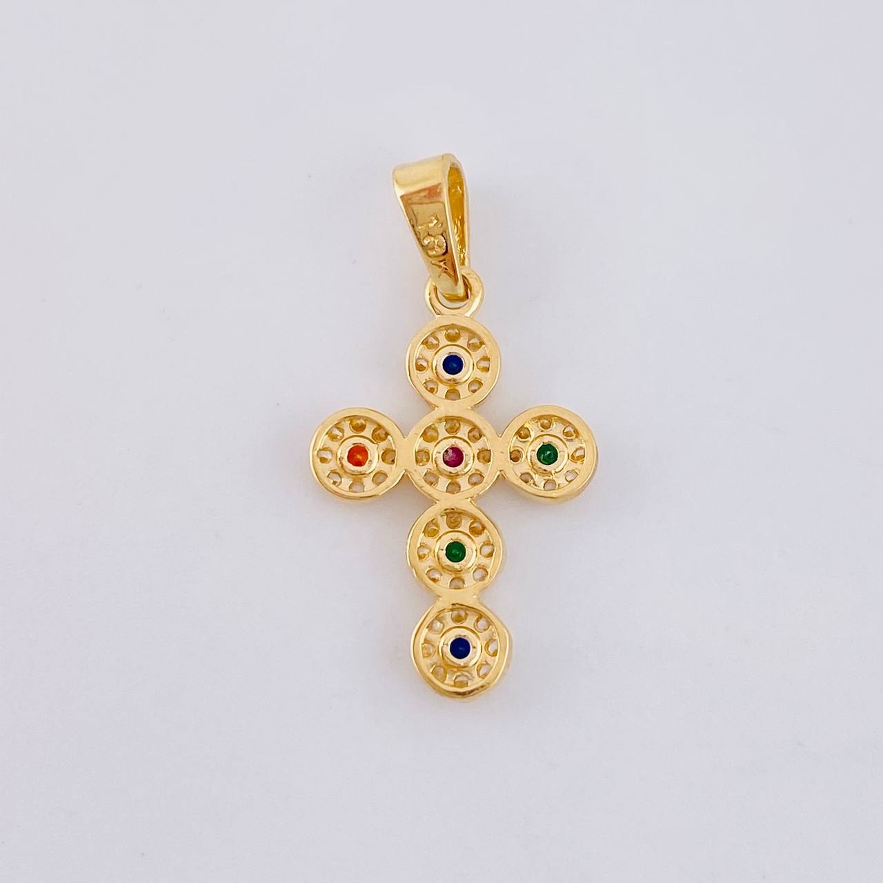 Pendant Dense Cross 1.65 g / 2.5 cm Yellow Gold 18K