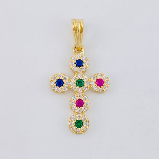 Dije Cruz Tupida 1.55 g / 2.5 cm Oro Amarillo 18K