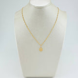 Set Cadena y Dije Figaro + San Benito 1.85gr / 19 3/4 in / 1.27mm Oro Amarillo 18K $