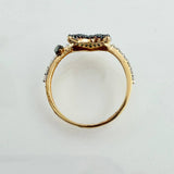 Anillo Corazon Devil 2.65gr / T7 3/4 / Tres Oros 18K %