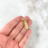 Dije Virgen Guadalupe 2.95gr / 3.2cm / Circones Blancos Oro Amarillo ©