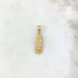 Dije Virgen Guadalupe 2.95gr / 3.2cm / Circones Blancos Oro Amarillo ©