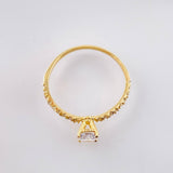 Anillo Solitario Tupido 1.6gr / T7 1/4 / Oro Amarillo 18K