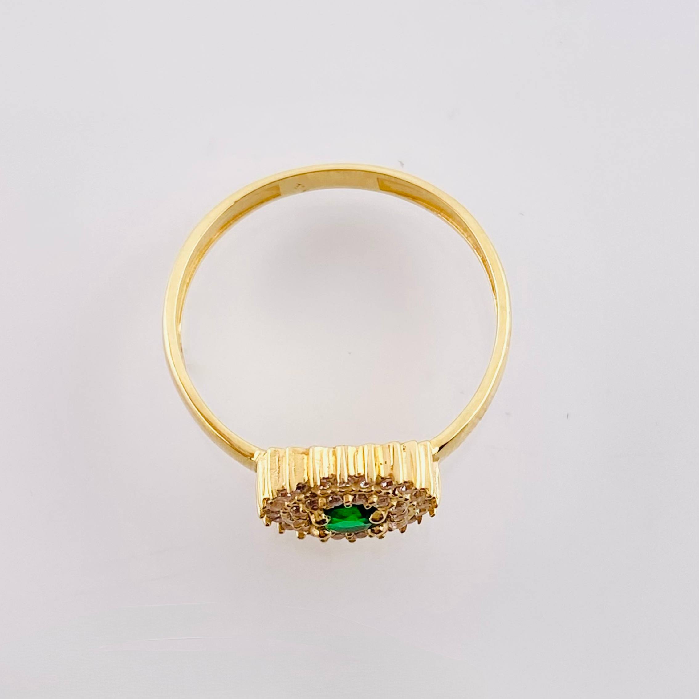 Anillo Halo Tupido 2.75gr / T7 / Oro Amarillo 18K