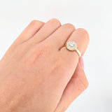 Anillo Halo Tupido 2.95gr / T6 1/4 / Oro Amarillo 18K