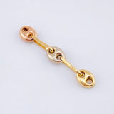 Charm Retazo GC 3 Links 0.25gr / 3/4 in / 3.4mm Three Golds 18K