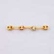 Herraje Retazo GC 4 Eslabones 0.3gr / 1 in / 3.4mm Tres Oros 18K