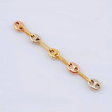 Charm Gc 0.3 g / 1 1/4 in Three Golds 18K
