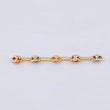 Charm Retazo GC 5 Links 0.4gr / 1 1/2 in / 3.4mm Three Golds 18K