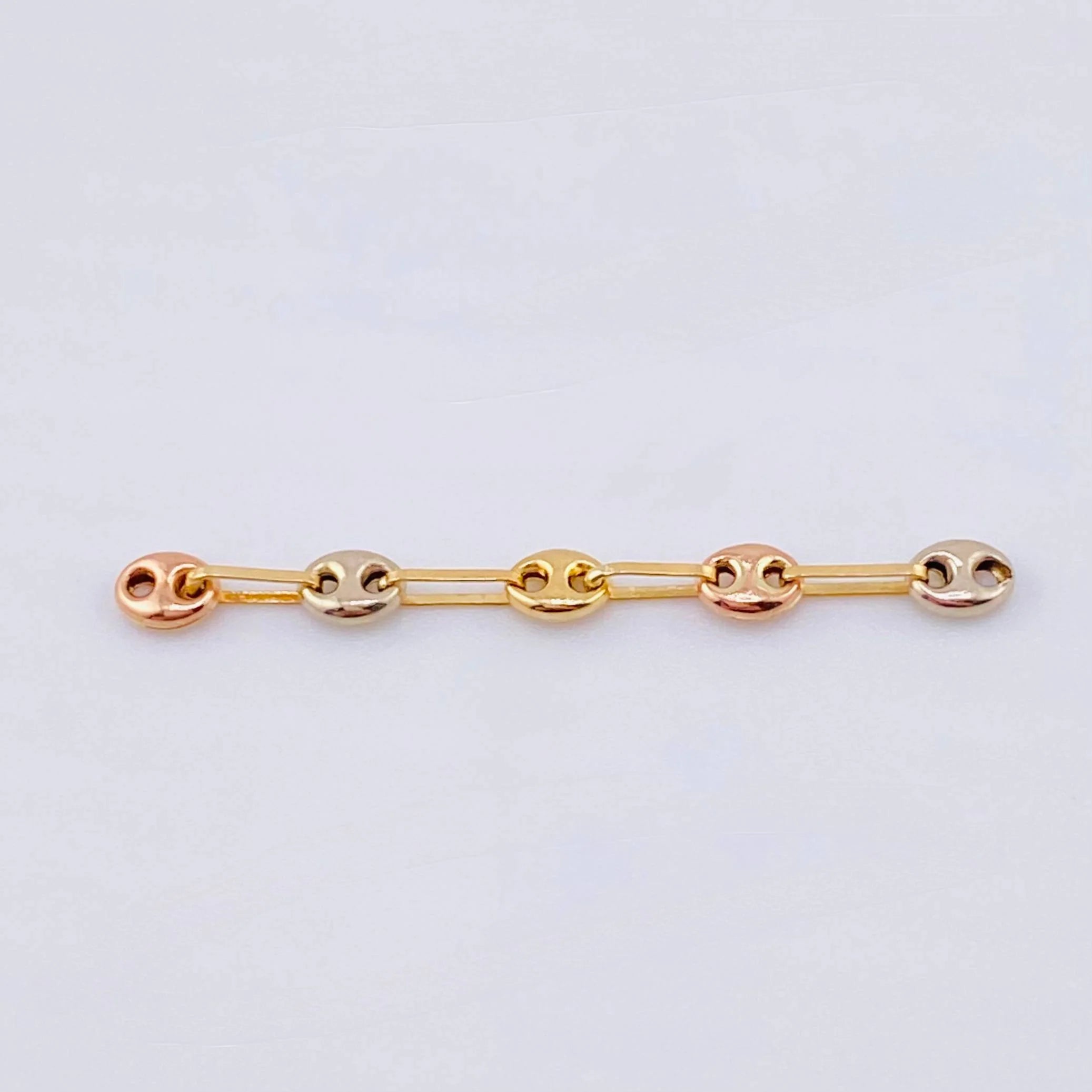 Charm Gc 0.3 g / 1 1/4 in Three Golds 18K