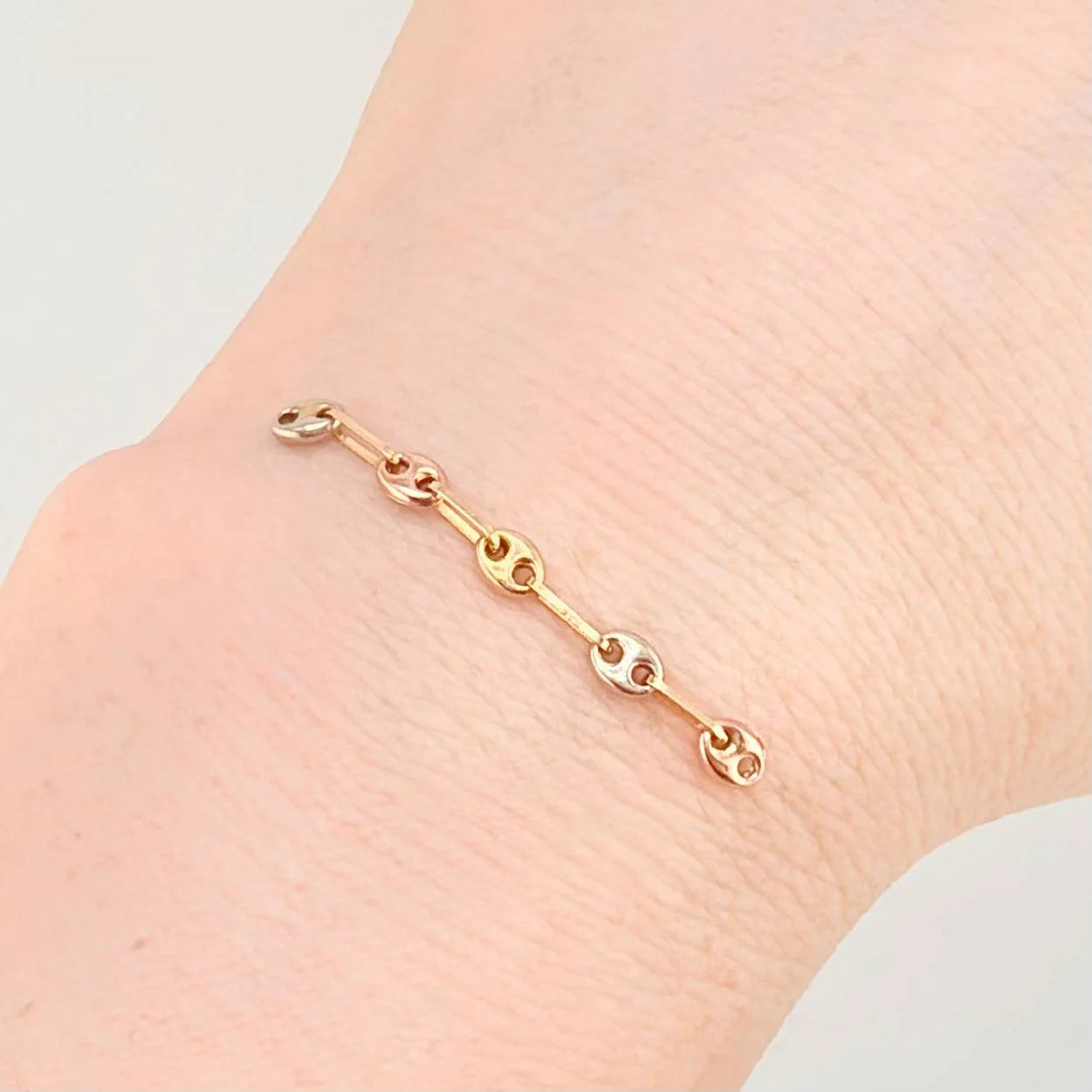 Charm Gc 0.3 g / 1 1/4 in Three Golds 18K