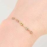 Charm Gc 0.3 g / 1 1/4 in Three Golds 18K
