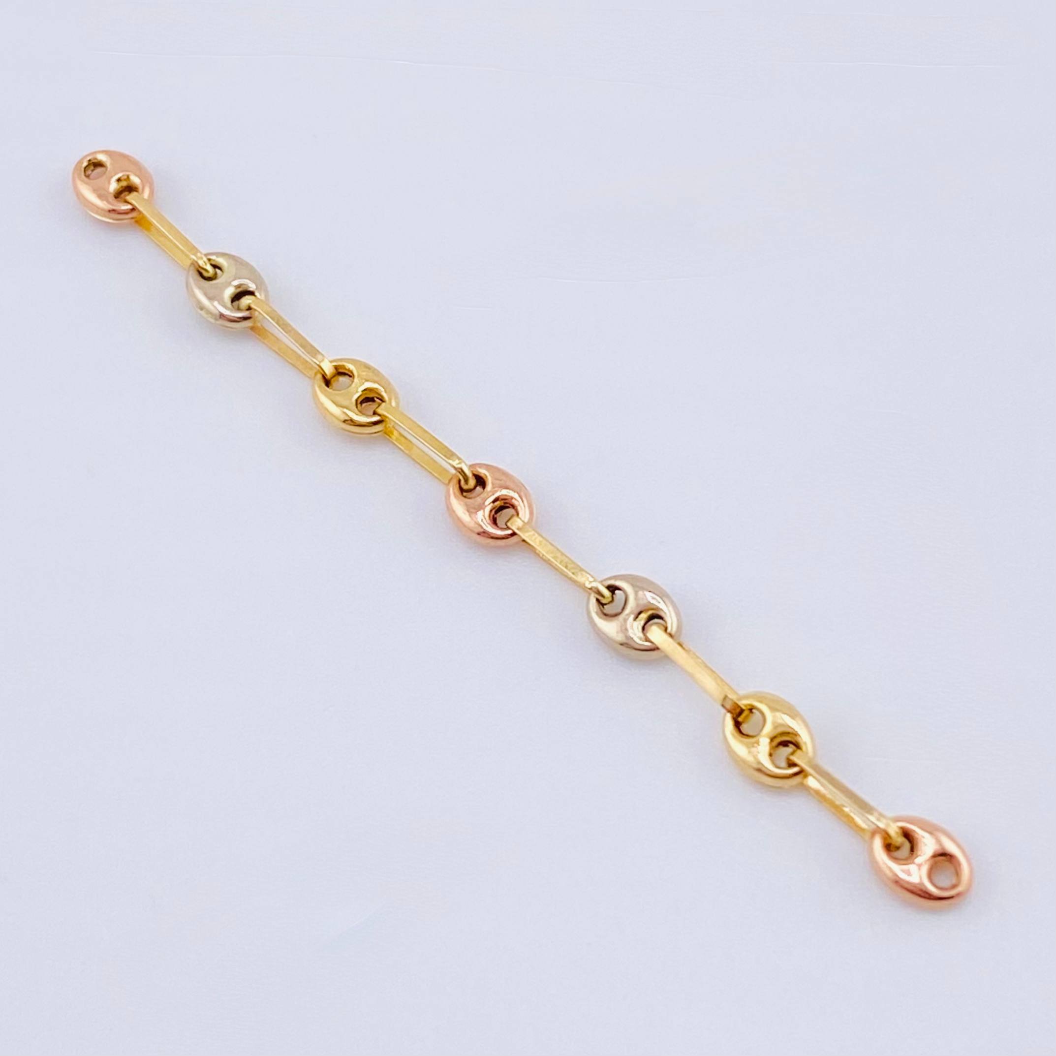 Herraje Retazo Gc 0.45 g / 1 3/4 in Tres Oros 18K