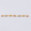 Charm Retazo GC 7 Links 0.55gr / 2 in / 3.4mm Three Golds 18K