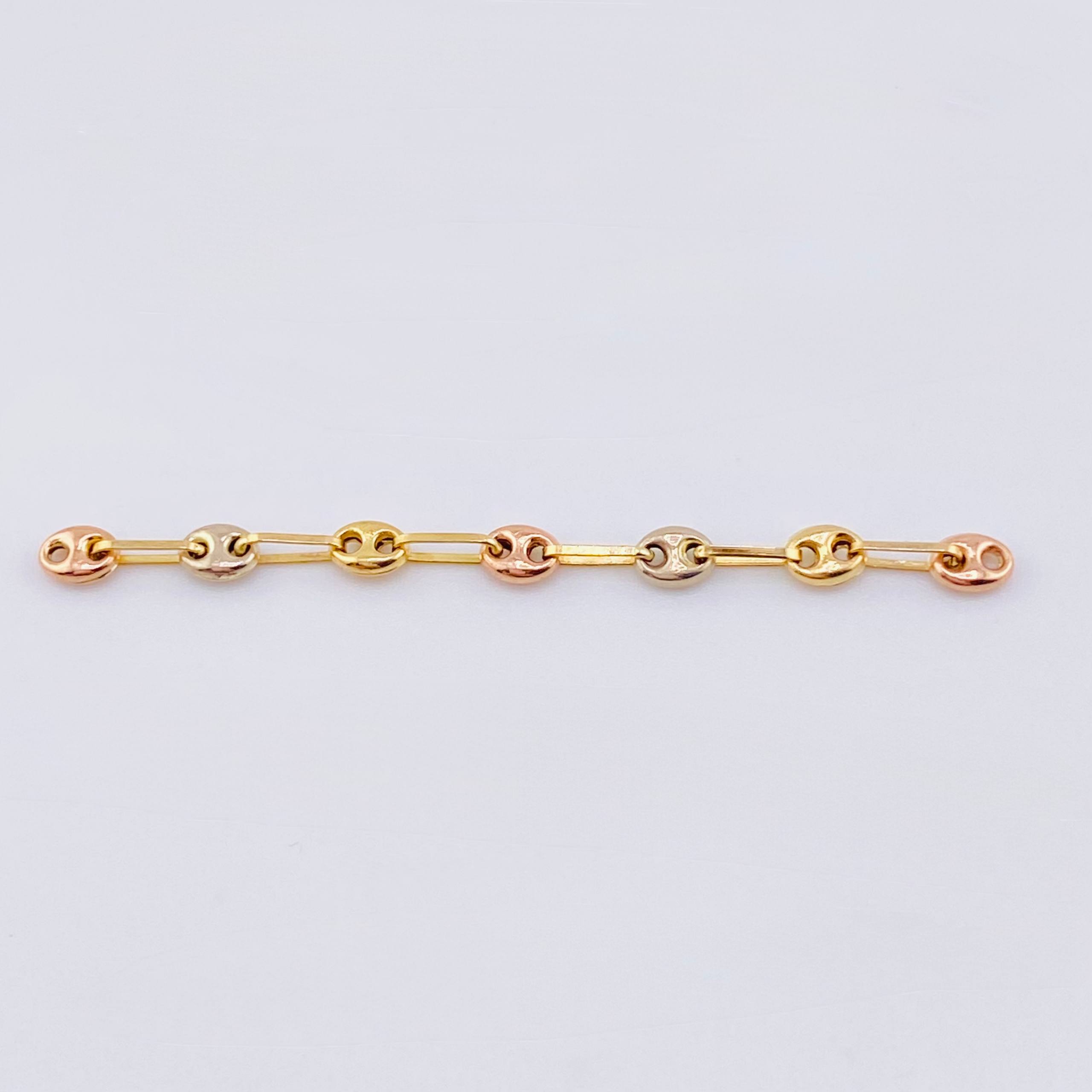 Charm Retazo Gc 0.4 g / 1 3/4 in Three Golds 18K