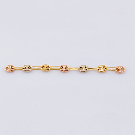 Herraje Retazo Gc 0.45 g / 1 3/4 in Tres Oros 18K