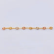 Charm Retazo GC 8 Links 0.65gr / 2 1/2 in / 3.4mm Three Golds 18K