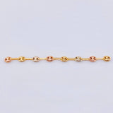 Charm Retazo GC 8 Links 0.65gr / 2 1/2 in / 3.4mm Three Golds 18K