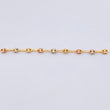 Charm Retazo GC 9 Links 0.7gr / 2 3/4 in / 3.4mm Three Golds 18K