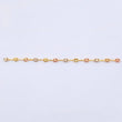 Charm Retazo GC 12 Links 0.95gr / 3 3/4 in / 3.4mm Three Golds 18K