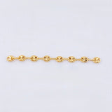 Herraje Retazo GC 8 Eslabones 0.5gr / 2 in / 3.4mm Oro Amarillo 18K