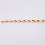 Herraje Retazo GC 10 Eslabones 0.8gr / 2 1/2 in / 3.4mm Oro Amarillo 18K
