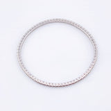 Pulso Tennis Diamantes 1 Qts 7.35gr / 7 in / 2.4mm Oro Blanco +4 18K *