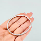 Pulso Tennis Diamantes 1 Qts 7.35gr / 7 in / 2.4mm Oro Blanco +4 18K *