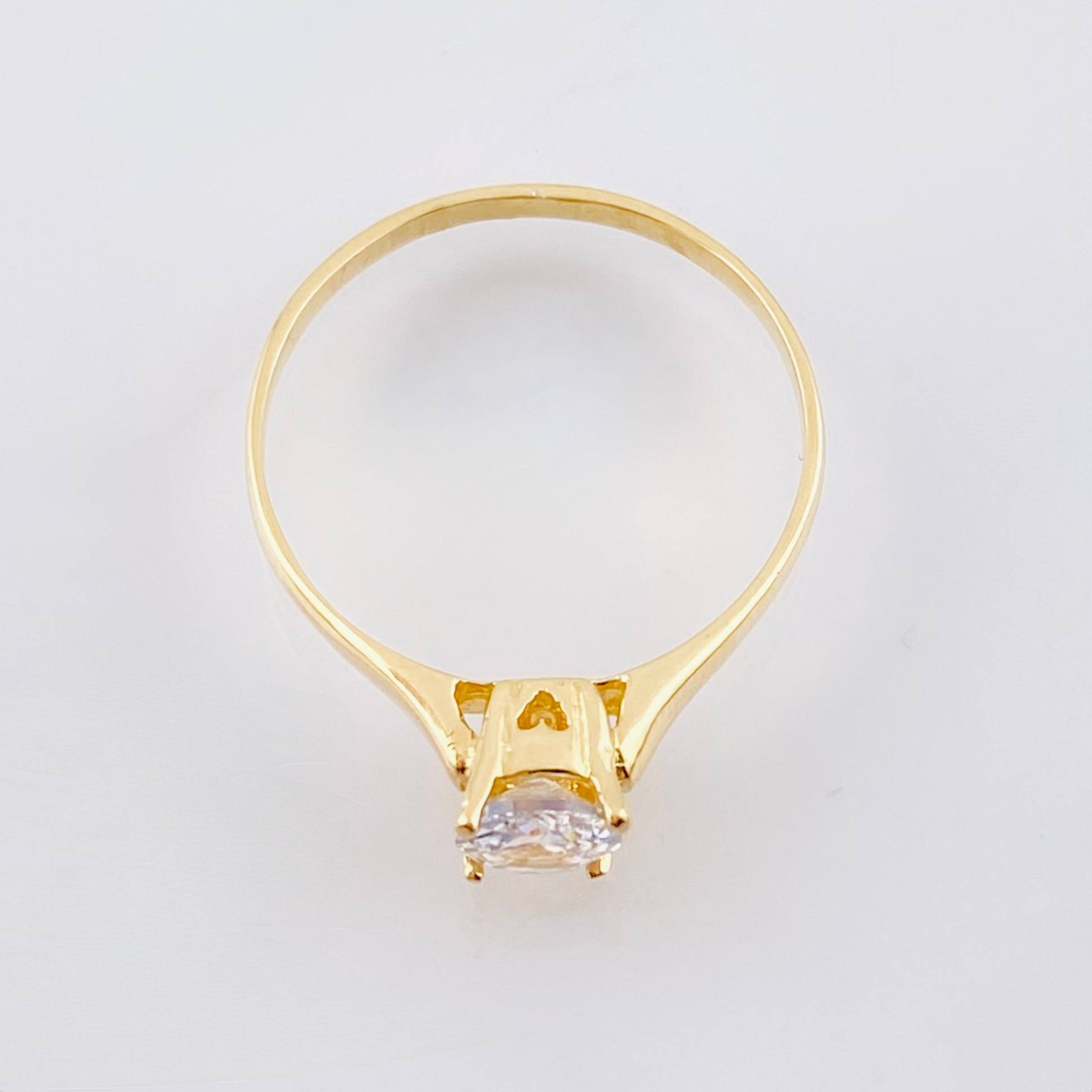 Anillo Solitario 1.5gr / T6 3/4 / Oro Amarillo 18K