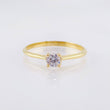 Anillo Solitario 1.6gr / T7 1/2 / Oro Amarillo 18K